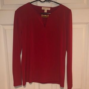 Red Michael Kors dress top